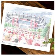 Bryant-Denny Stadium Word Art Print 16in x 20in